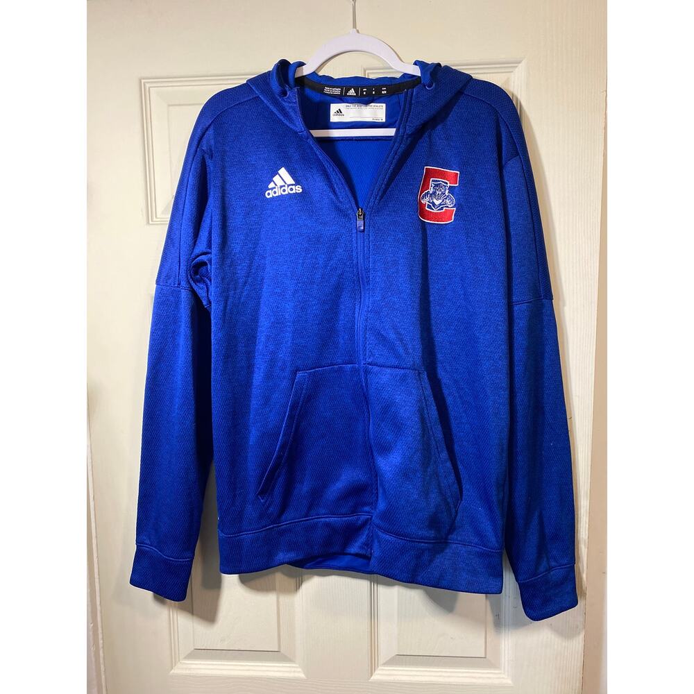 Adidas royal blue full-zip hoodie Size Medium